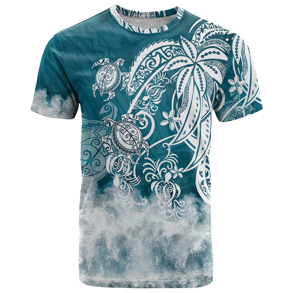 Polynesian Sea Turtle T-Shirt Tribal Graphic Tee