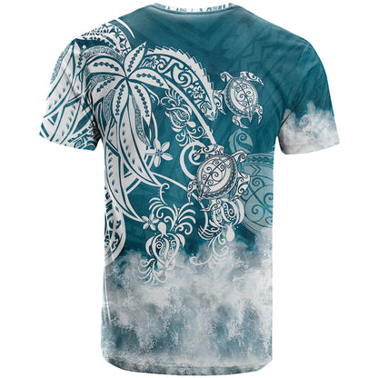 Polynesian Sea Turtle T-Shirt Tribal Graphic Tee