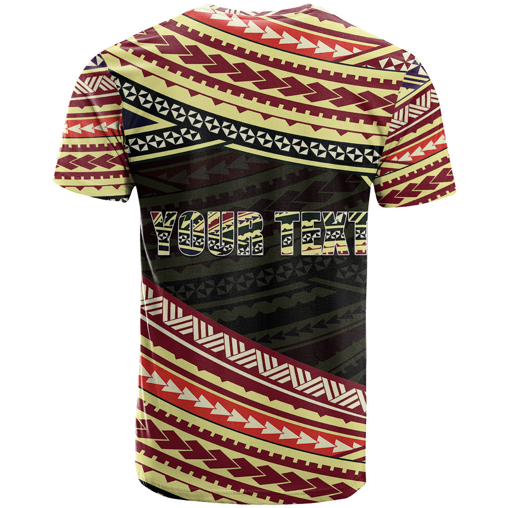 Custom Personalised Happy Fathers Day Polynesian T-Shirt I Love You Dad Graphic Tee
