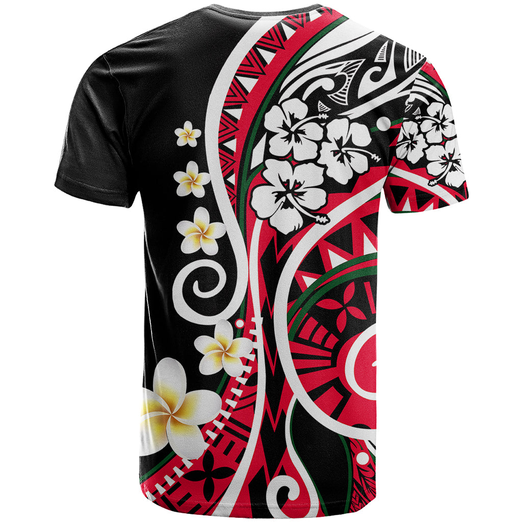 Plumeria Polynesian T-Shirt Trending Red Graphic Tee