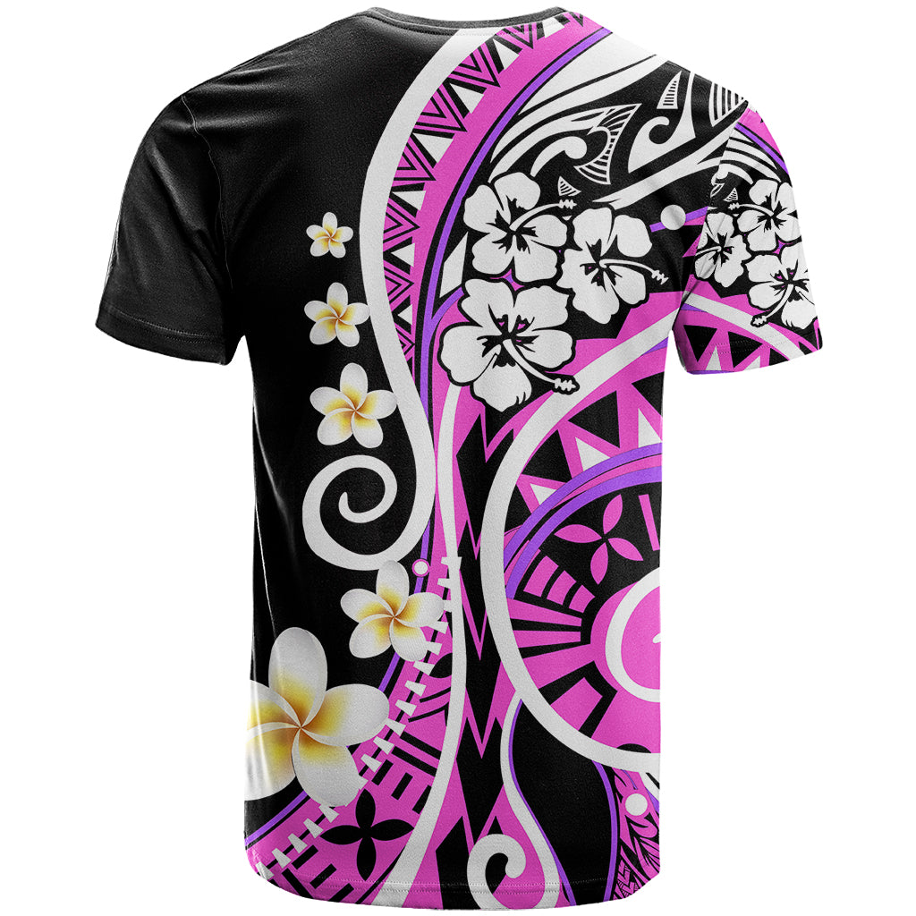 Plumeria Polynesian T-Shirt Trending Pink Graphic Tee