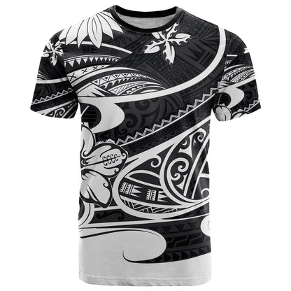 Polynesian Tribal T-Shirt Black Graphic Tee