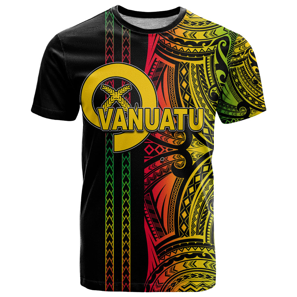 Custom Vanuatu T-Shirt Polynesian Tribal Graphic Tee