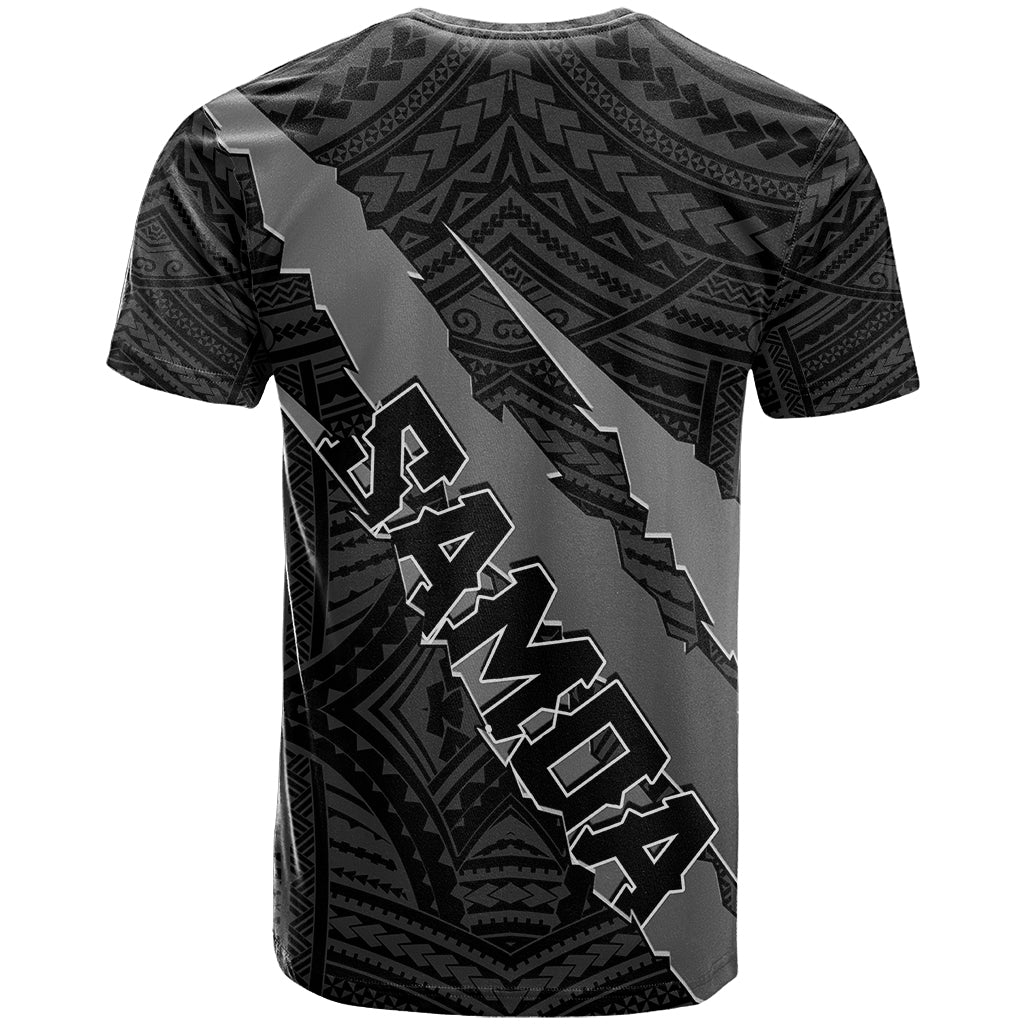 Polynesian Samoa T-Shirt with Coat Of Arms Claws Style - Black Graphic Tee
