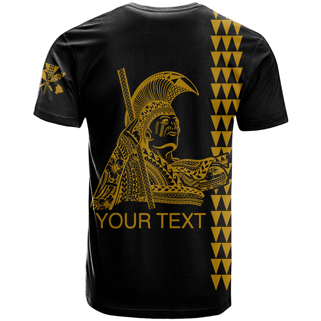 Custom Hawaii T-Shirt King Kamehameha Day - Gold Graphic Tee