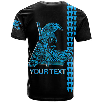 Custom Hawaii T-Shirt King Kamehameha Day - Blue Graphic Tee