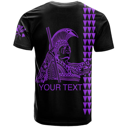 Custom Hawaii T-Shirt King Kamehameha Day - Purple Graphic Tee