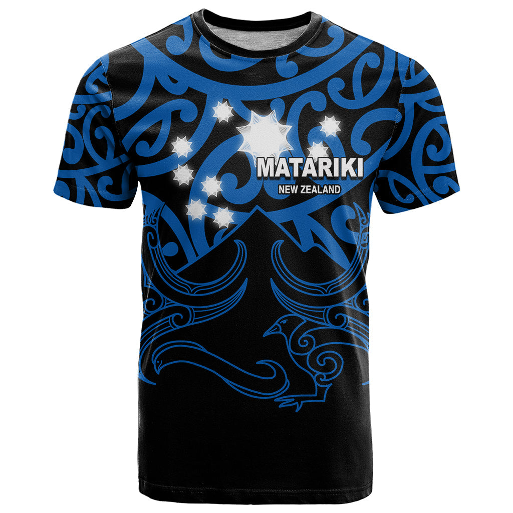 Matariki New Zealand T-Shirt Maori New Year Blue Graphic Tee