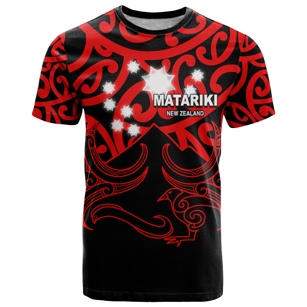 Matariki New Zealand T-Shirt Maori New Year Red Graphic Tee