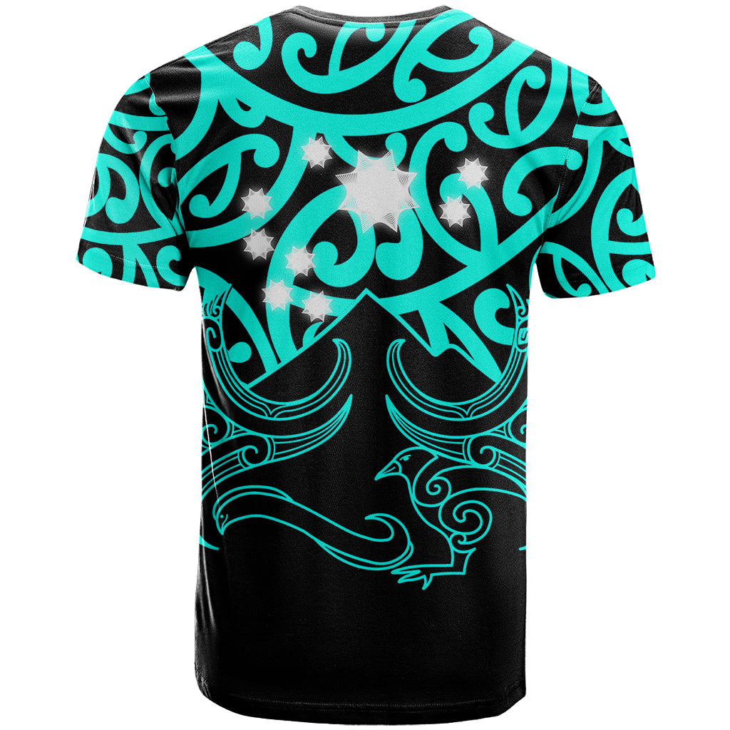 Matariki New Zealand T-Shirt Maori New Year Turquoise Graphic Tee