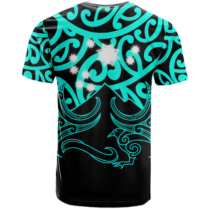 Matariki New Zealand T-Shirt Maori New Year Turquoise Graphic Tee