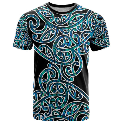 New Zealand T-Shirt Maori Pattern Papua Shell Graphic Tee