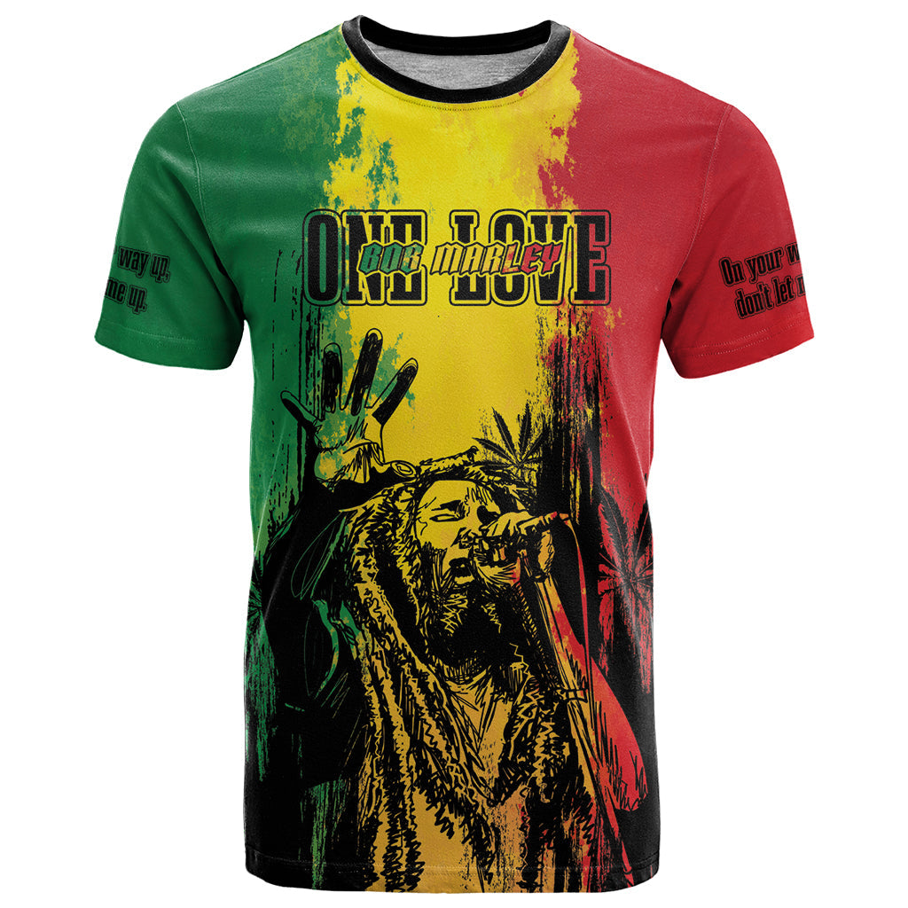 Legend Bob Personalized T-Shirt Reggae Grunge Graphic Tee