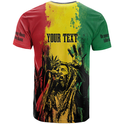 Legend Bob Personalized T-Shirt Reggae Grunge Graphic Tee