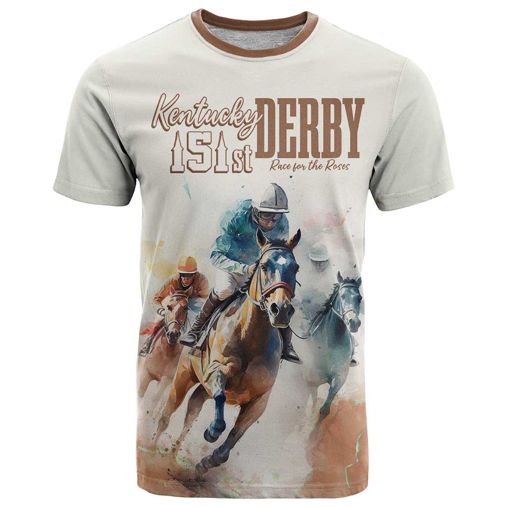 Personalised Kentucky Horse Racing T-Shirt 151st Anniversary Graphic Tee