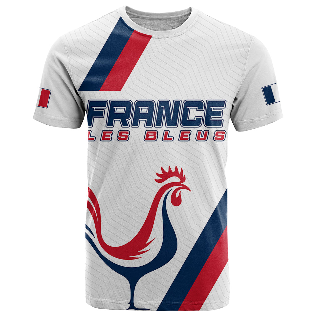 France Rugby T-Shirt Les Blues Roosters Graphic Tee