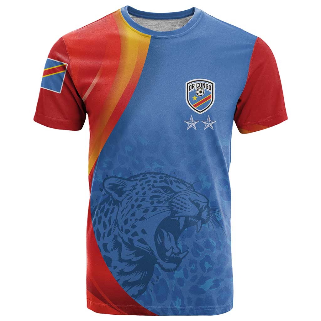 DR Congo Football 2026 Les Leopards Custom T-Shirt Glory Upon Glory Graphic Tee