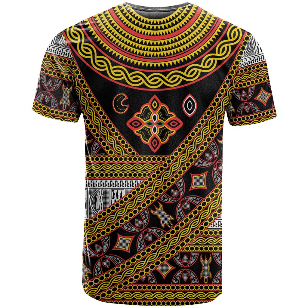 Cameroon Bamenda Toghu Inspired T-Shirt Classic Motifs Graphic Tee