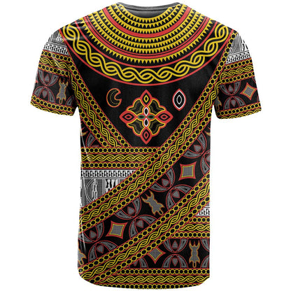 Cameroon Bamenda Toghu Inspired T-Shirt Classic Motifs Graphic Tee