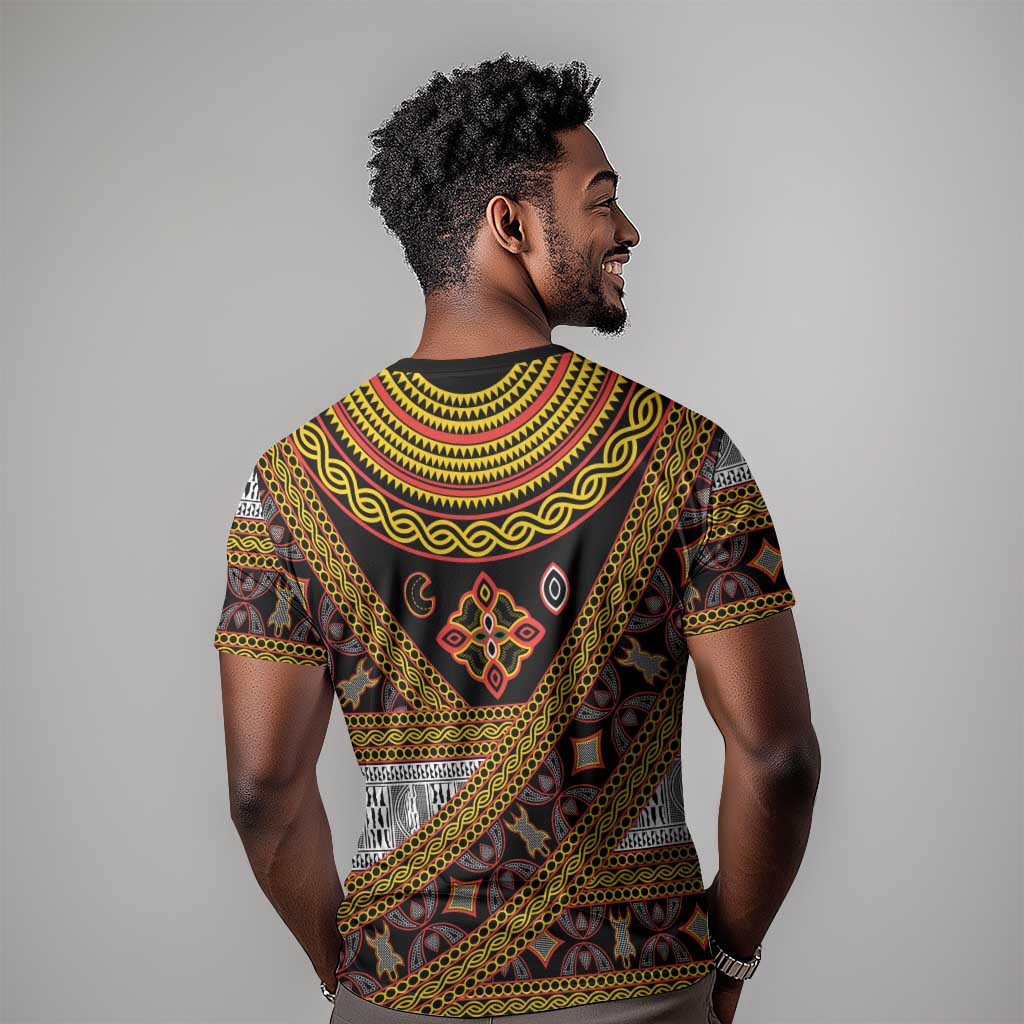 Cameroon Bamenda Toghu Inspired T-Shirt Classic Motifs Graphic Tee