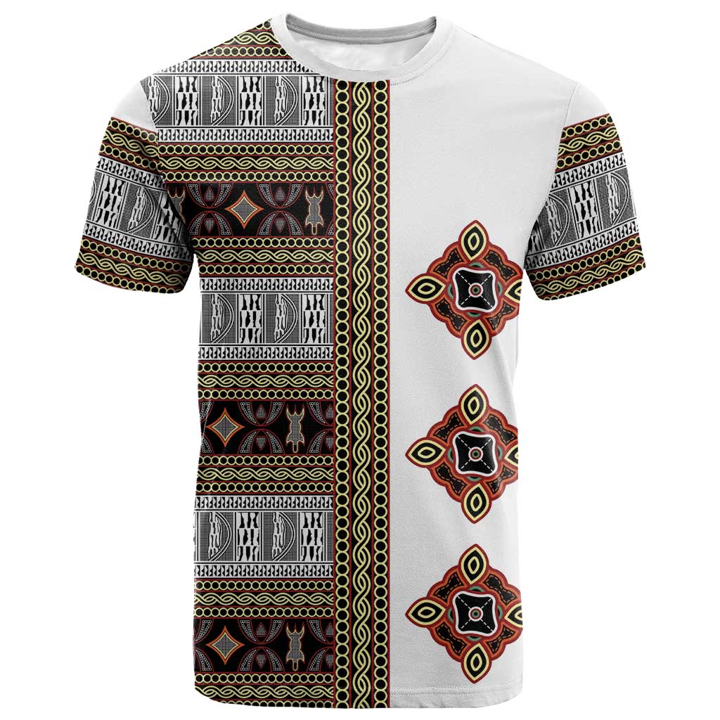 Cameroon Ndop Atoghu Inspired T-Shirt Traditional Pattern Graphic Tee