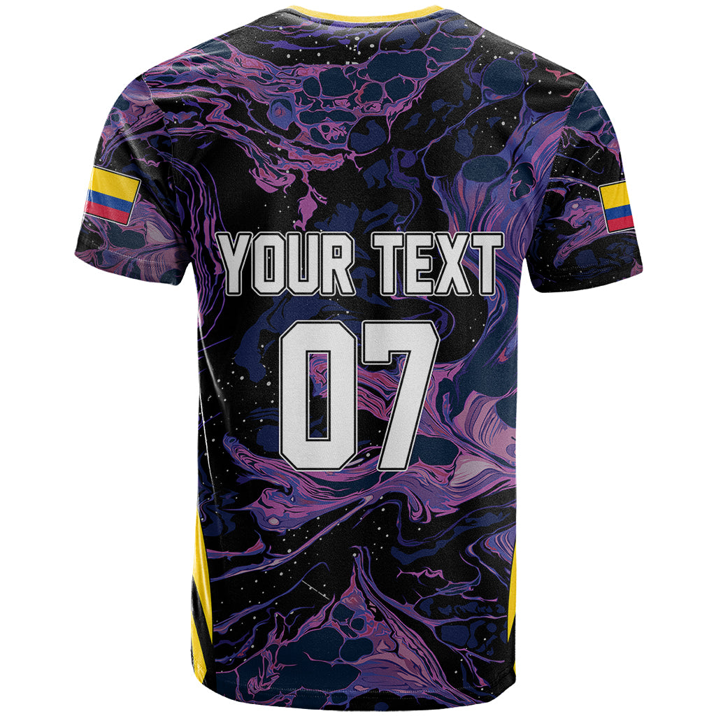 Personalised Colombia Football T-Shirt World Cup Cano Cristales River Style Graphic Tee