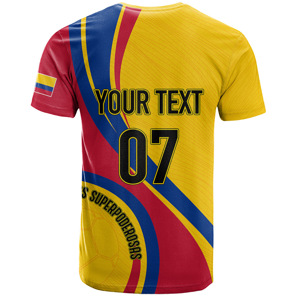 Personalised Colombia Football T-Shirt World Cup Chicas Superpoderosas Graphic Tee