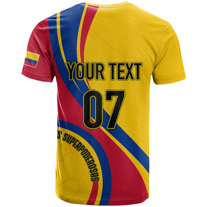 Personalised Colombia Football T-Shirt World Cup Chicas Superpoderosas Graphic Tee