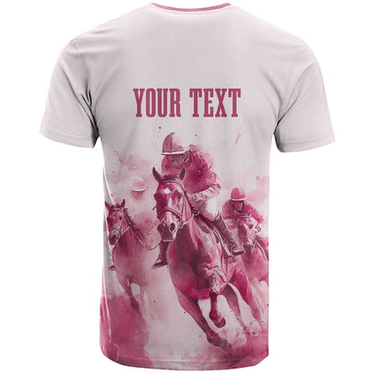 Personalised Kentucky Horse Racing T-Shirt 151st Anniversary - Pink Out Graphic Tee
