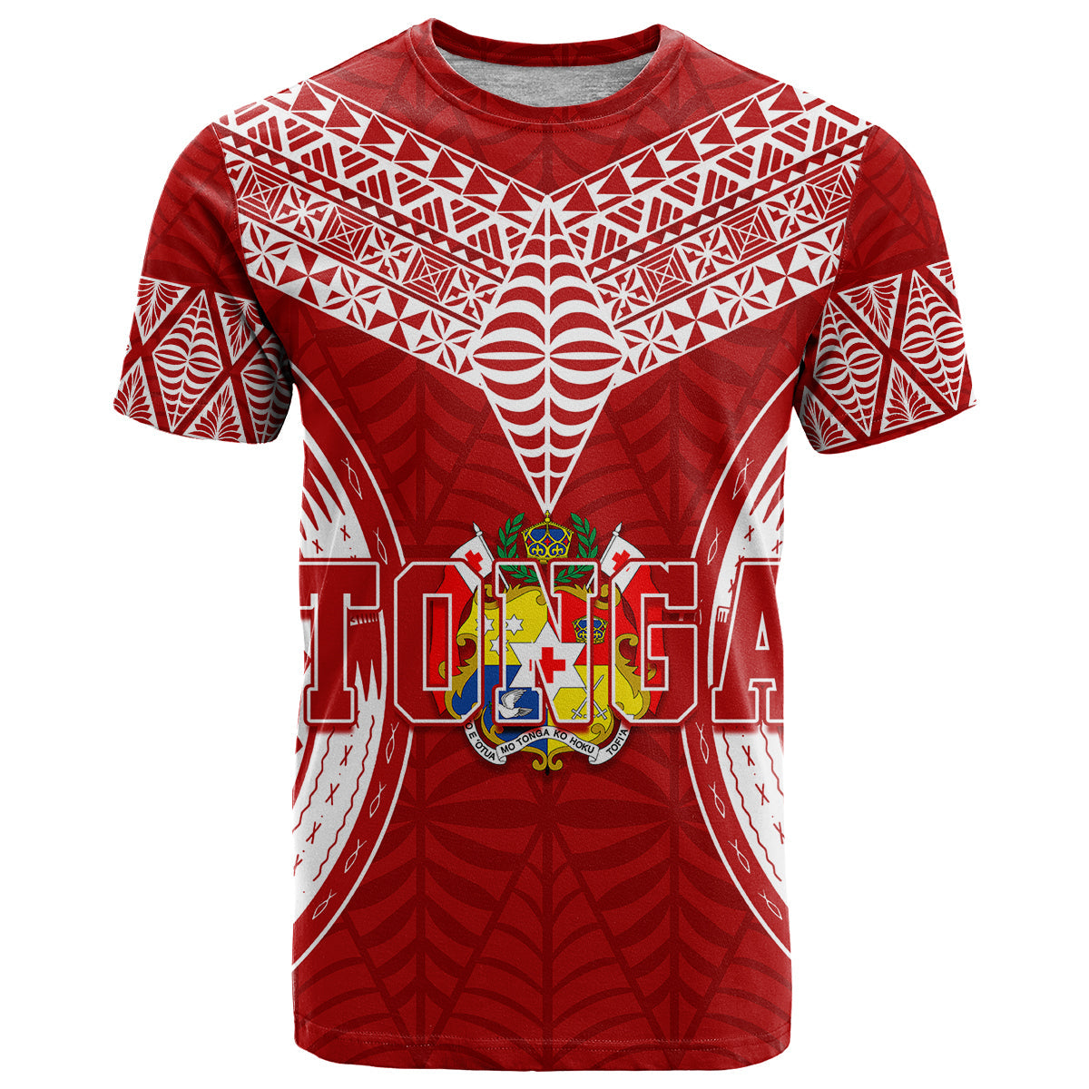 Personalised Tonga Independence Day T-Shirt Kupesi Pattern Mix Style Graphic Tee