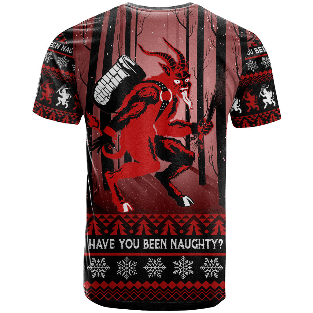 Wonder Print Christmas T-Shirt Merry Krampus Graphic Tee