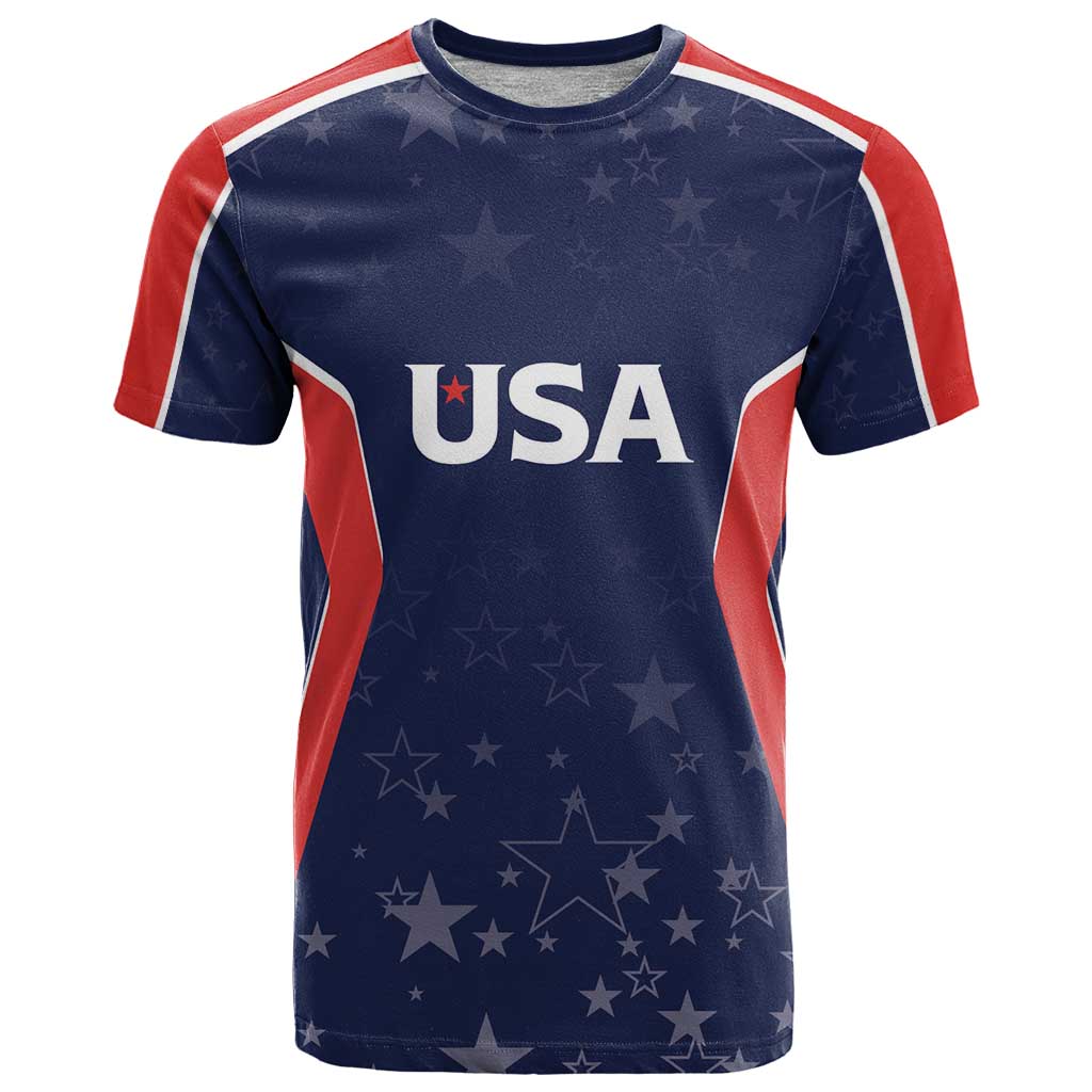 USA Cricket World Cup 2024 Custom T-Shirt All Stars Sprangle Graphic Tee