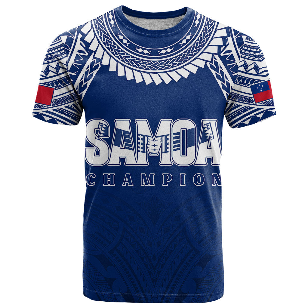 Personalised Samoa Rugby T-Shirt WC Champions Graphic Tee