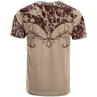 Cowboys Wild West T-Shirt Cow Prints Graphic Tee