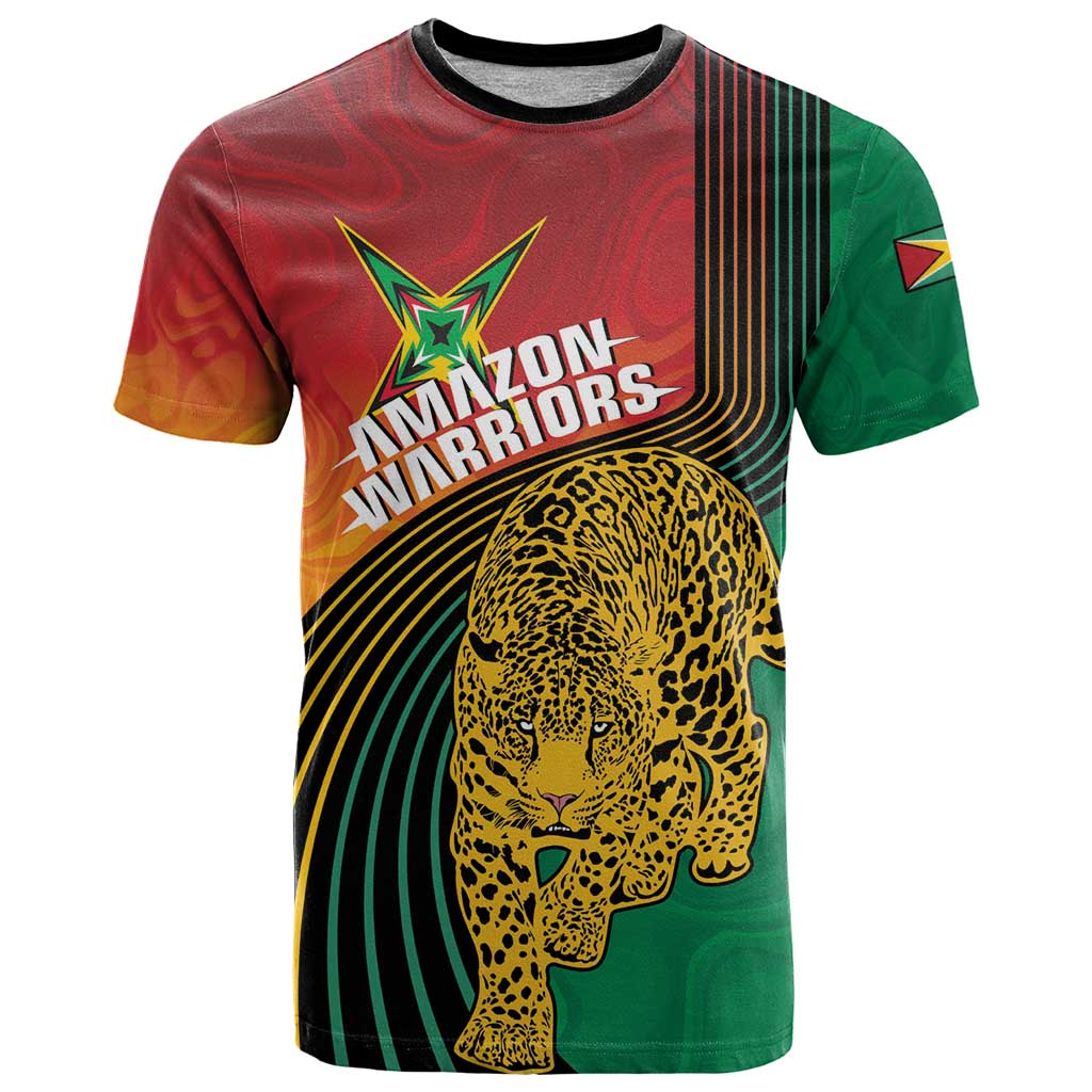 Guyana Cricket Amazon Warriors Personalized T-Shirt Fierce Jaguars Graphic Tee
