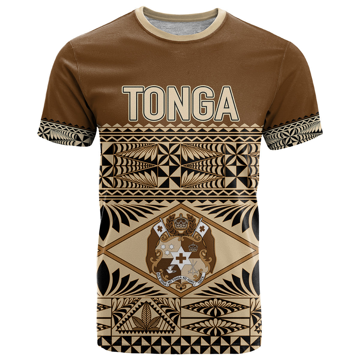 Personalised Tonga Independence Day T-Shirt Ngatu Tapa Style Graphic Tee