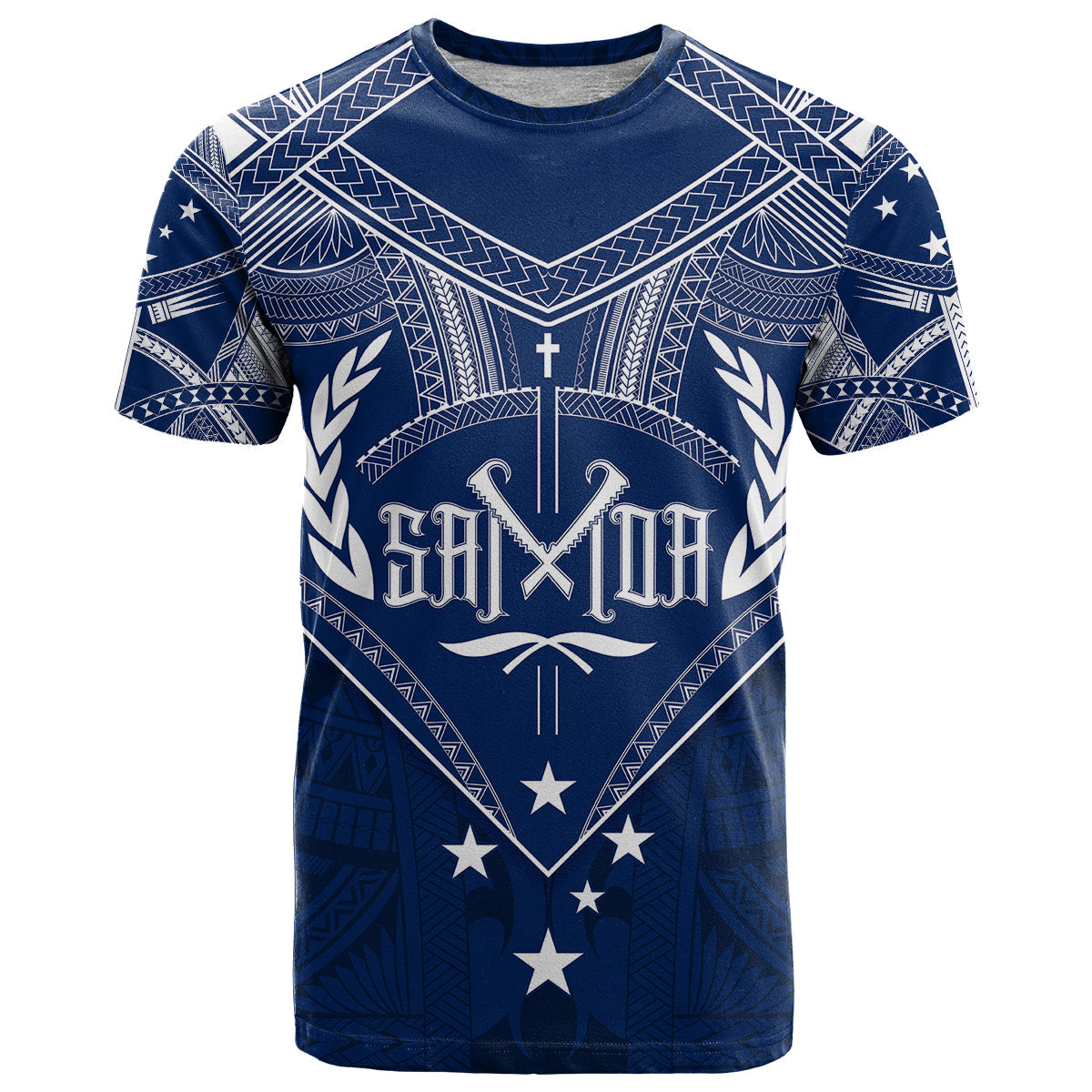 Personalised Samoa Independence Day T-Shirt Chest Tattoo Symbolic Style Graphic Tee
