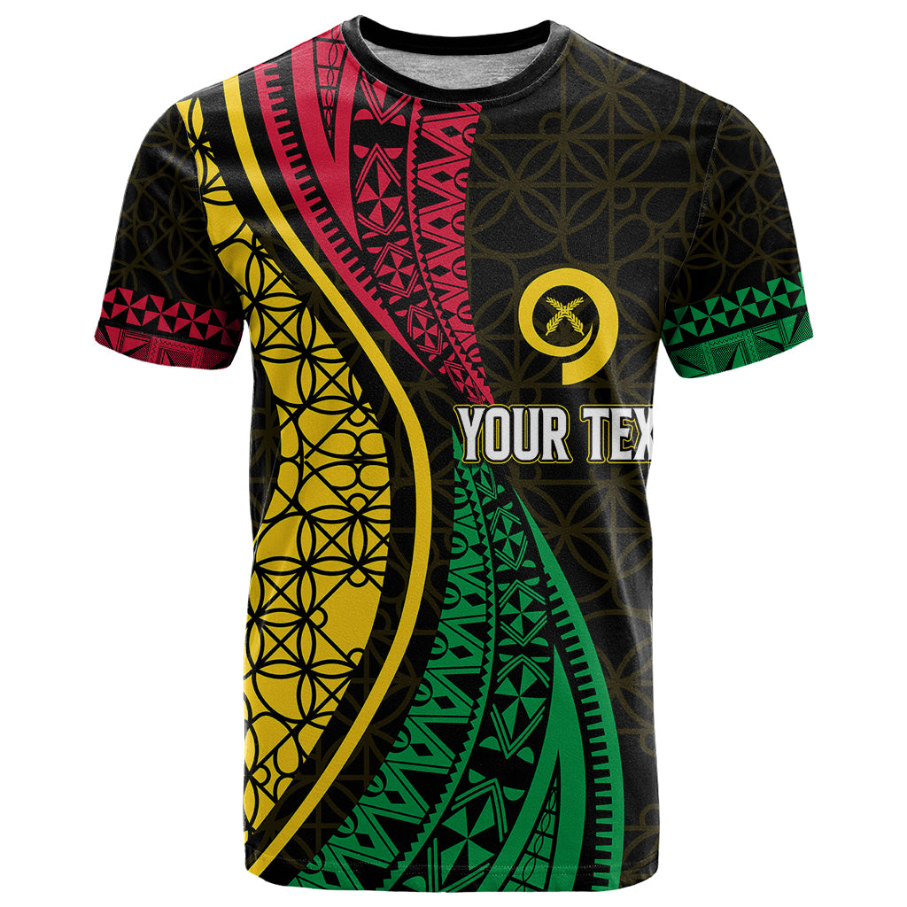 Personalised Vanuatu T-Shirt Melanesian Sand Drawing Mixed - Ni Van and Proud Graphic Tee