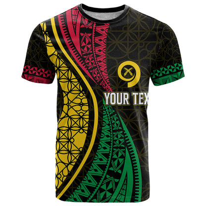 Personalised Vanuatu T-Shirt Melanesian Sand Drawing Mixed - Ni Van and Proud Graphic Tee