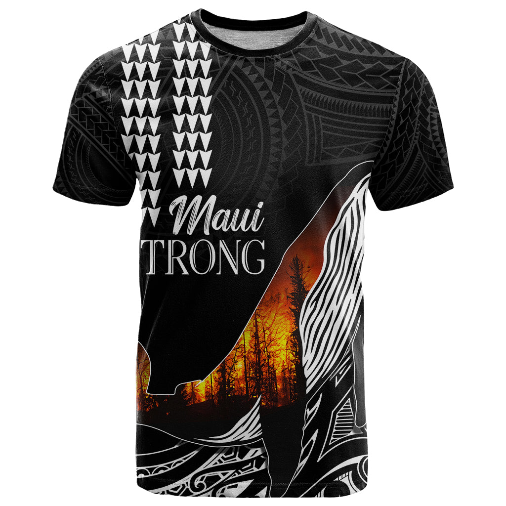 Hawaii Humpback Whale T-Shirt Be Strong - Pray For Maui Graphic Tee