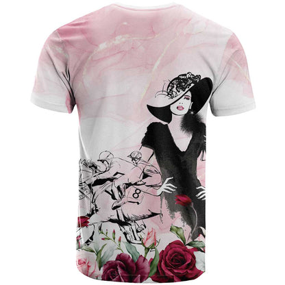 Melbourne Horse Racing Cup Pink Out Derby T-Shirt Graphic Tee