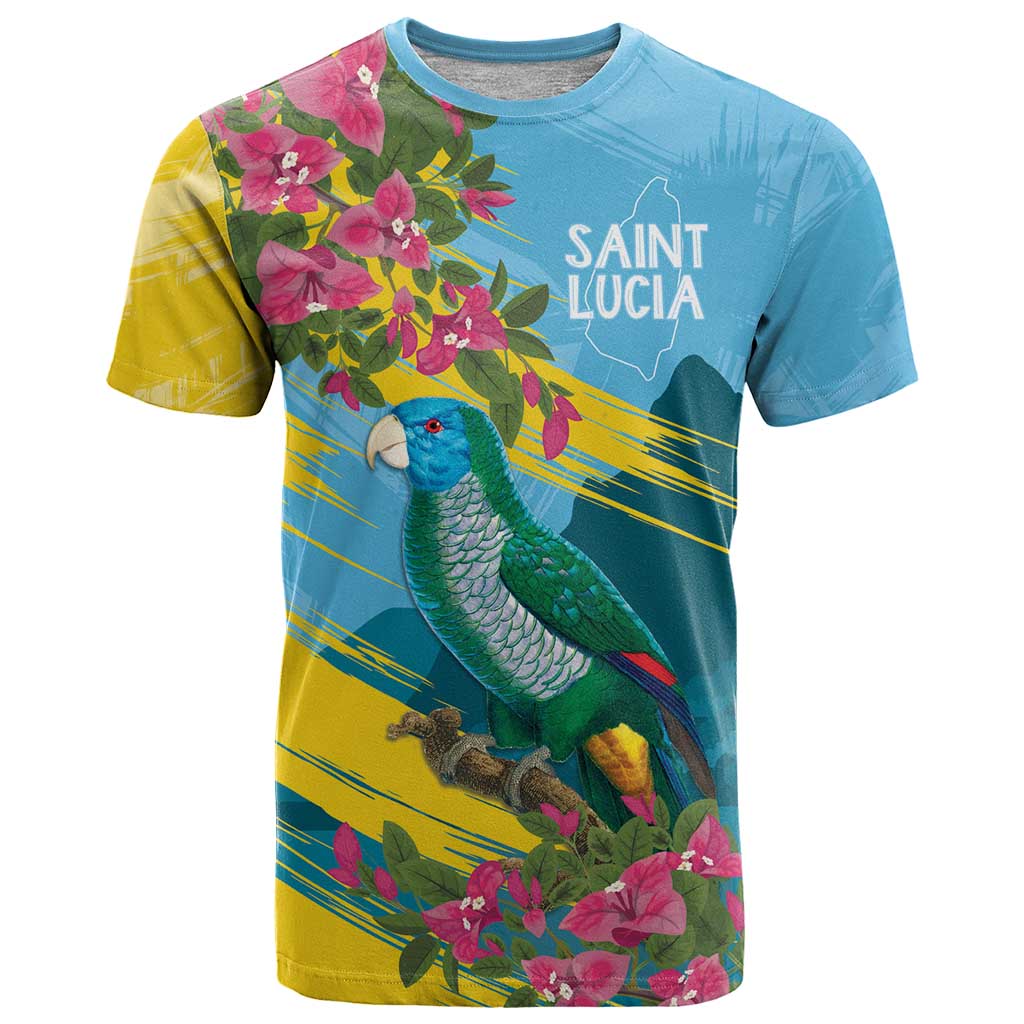 Saint Lucia T-Shirt Tropical Vibes Graphic Tee