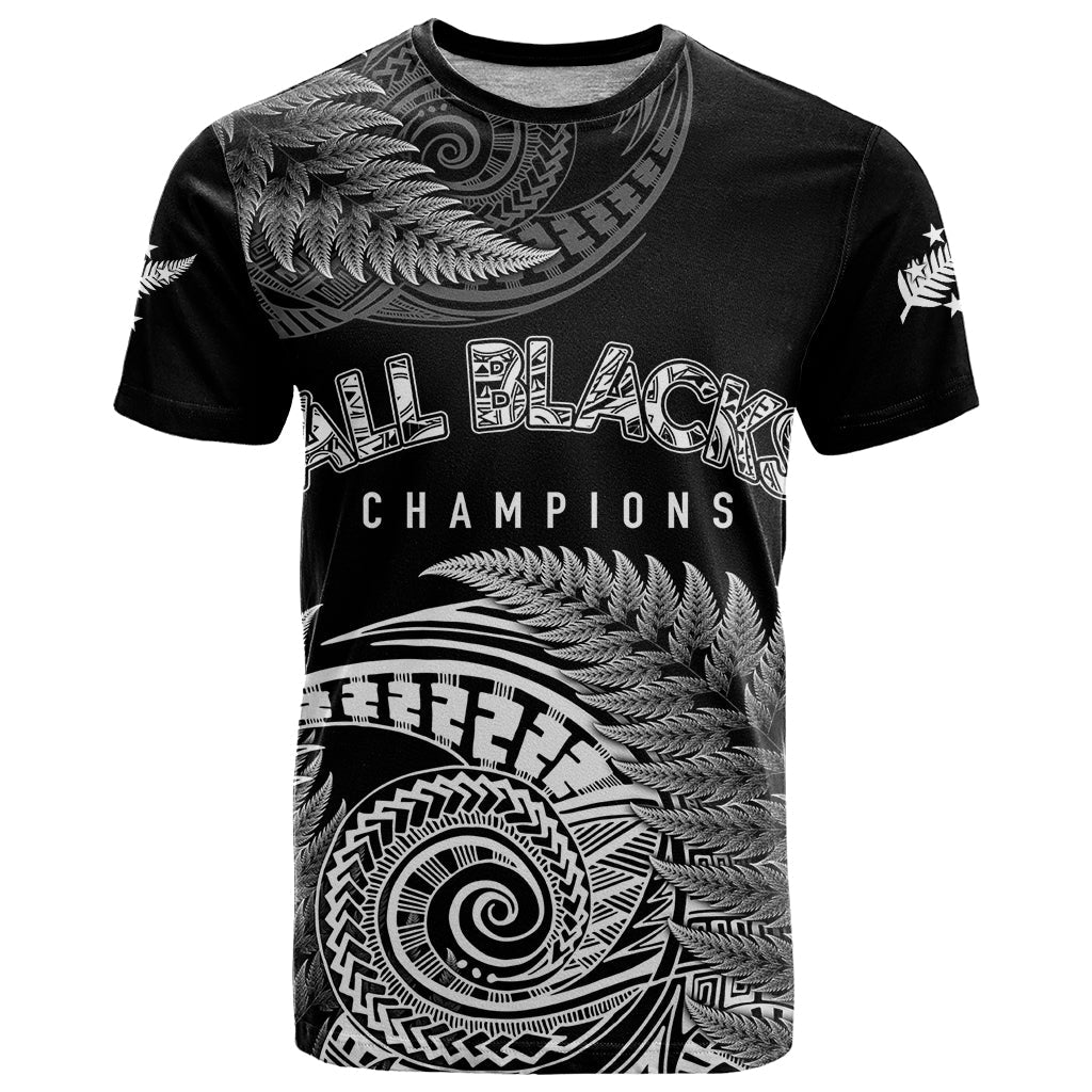 New Zealand Rugby T-Shirt Aotearoa Silver Ferns Champions Graphic Tee