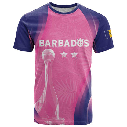 Barbados Cricket Custom T-Shirt Royal Champions - Tropical Vibes Graphic Tee