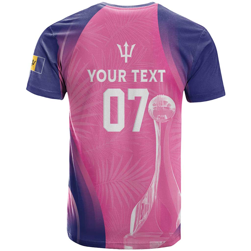 Barbados Cricket Custom T-Shirt Royal Champions - Tropical Vibes Graphic Tee
