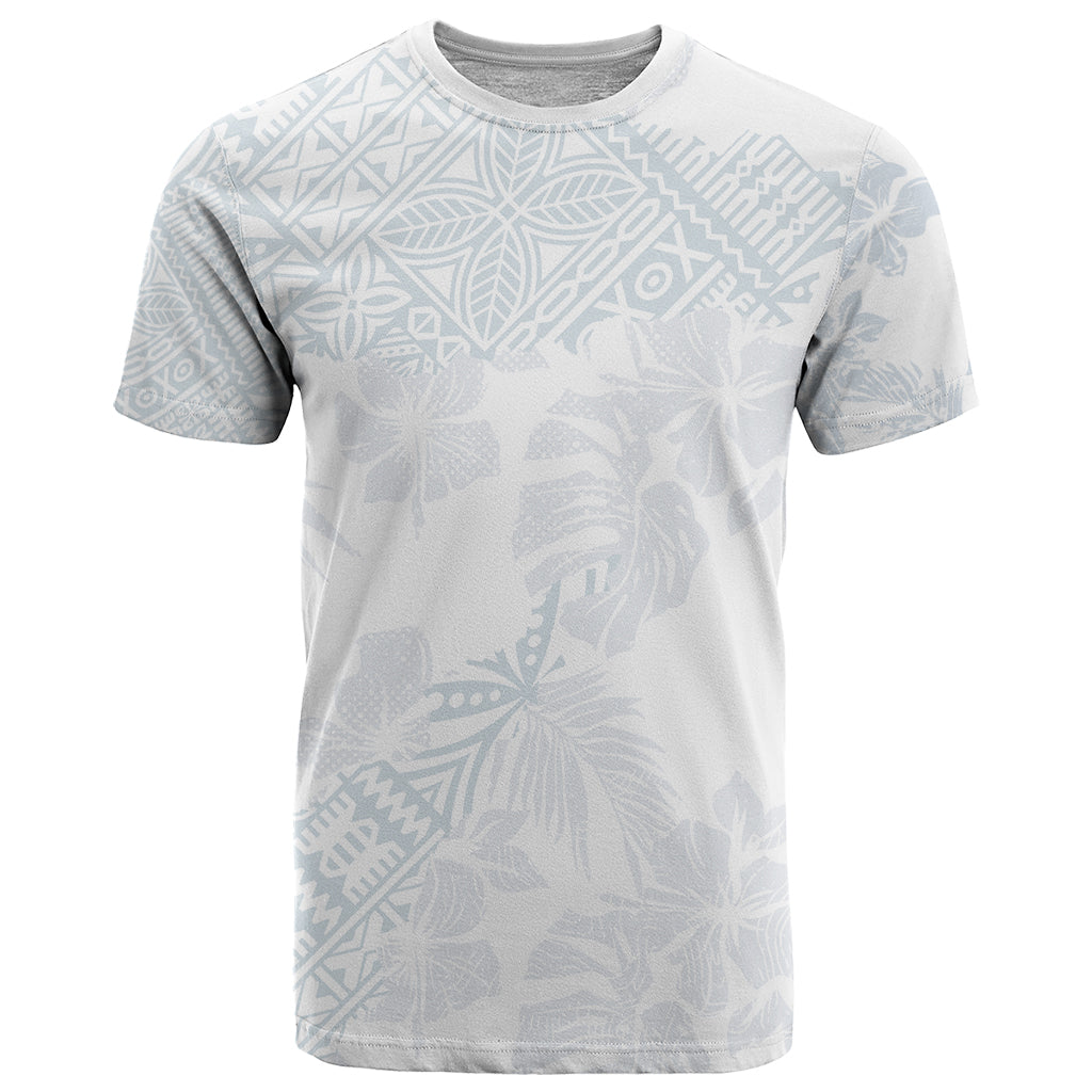Samoa White Sunday T-Shirt Hibiscus Special Graphic Tee