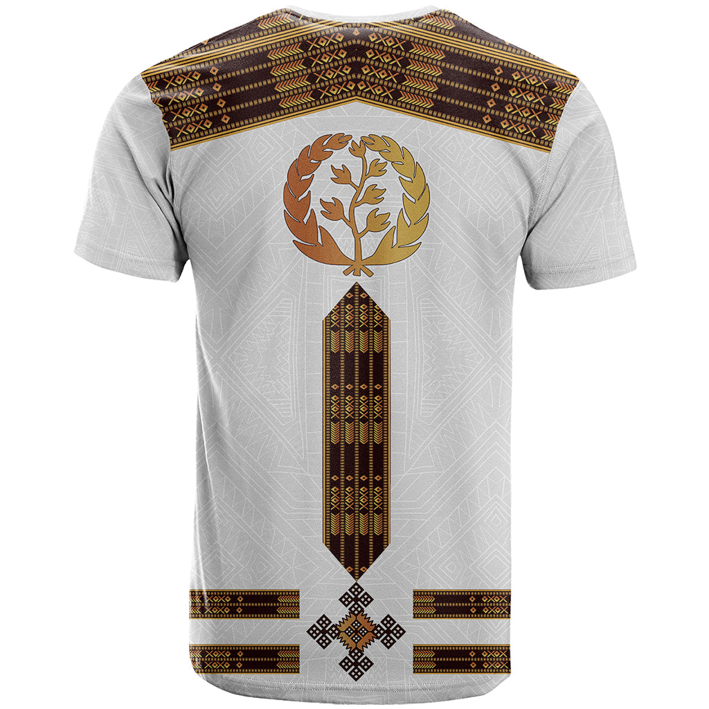Eritrea T-Shirt Tilet Habesha Style White Graphic Tee