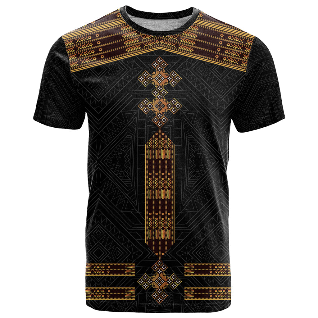 Eritrea T-Shirt Tilet Habesha Style Black Graphic Tee
