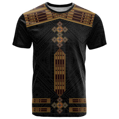 Eritrea T-Shirt Tilet Habesha Style Black Graphic Tee