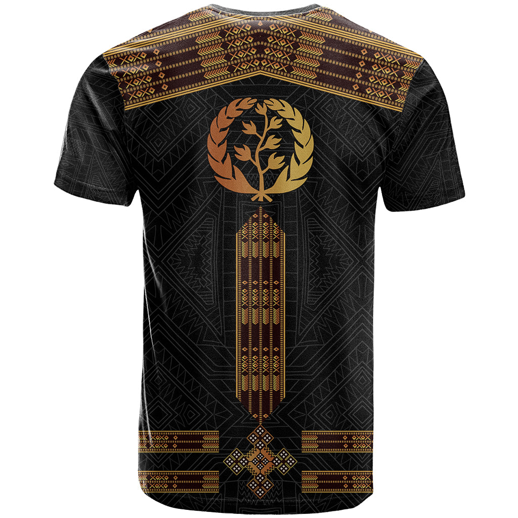 Eritrea T-Shirt Tilet Habesha Style Black Graphic Tee